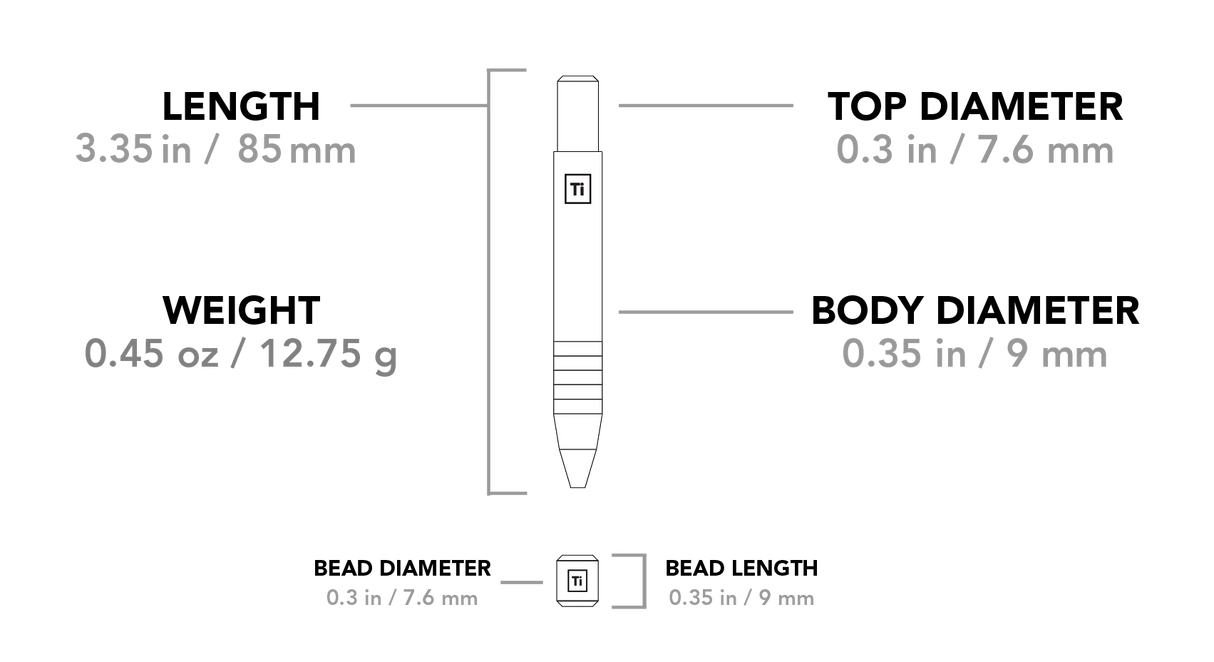Ti Mini Pen & Brass / Copper Mini Pen
