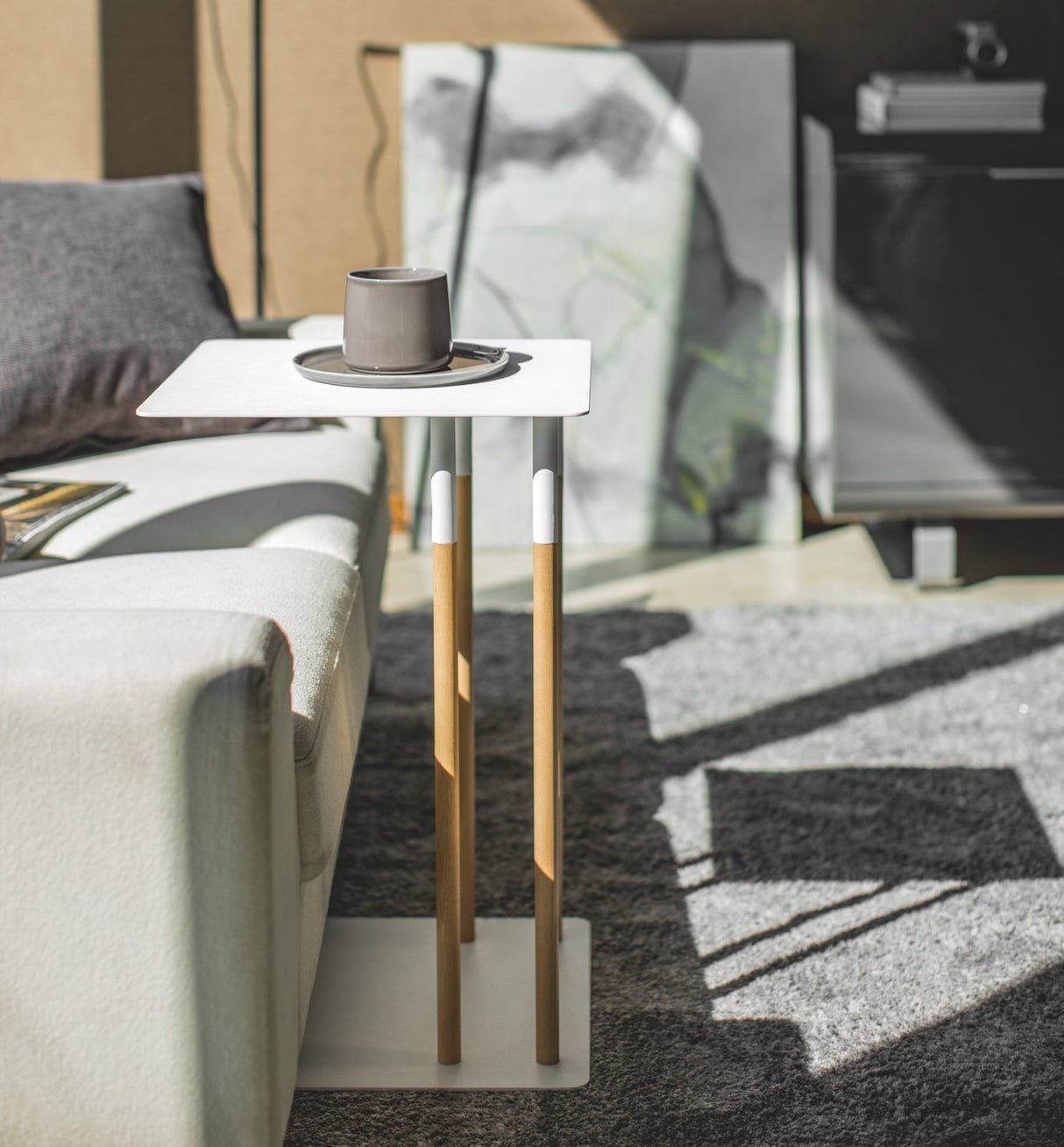 C Side Table (22" H)  - Steel