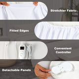 Safe Electric Heated Mattress Pad with 4 Size 8 Temperature 10-Hour Timer