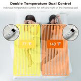 Safe Electric Heated Mattress Pad with 4 Size 8 Temperature 10-Hour Timer