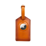 Estes Genuine Leather Luggage Tag with AirTag Slot