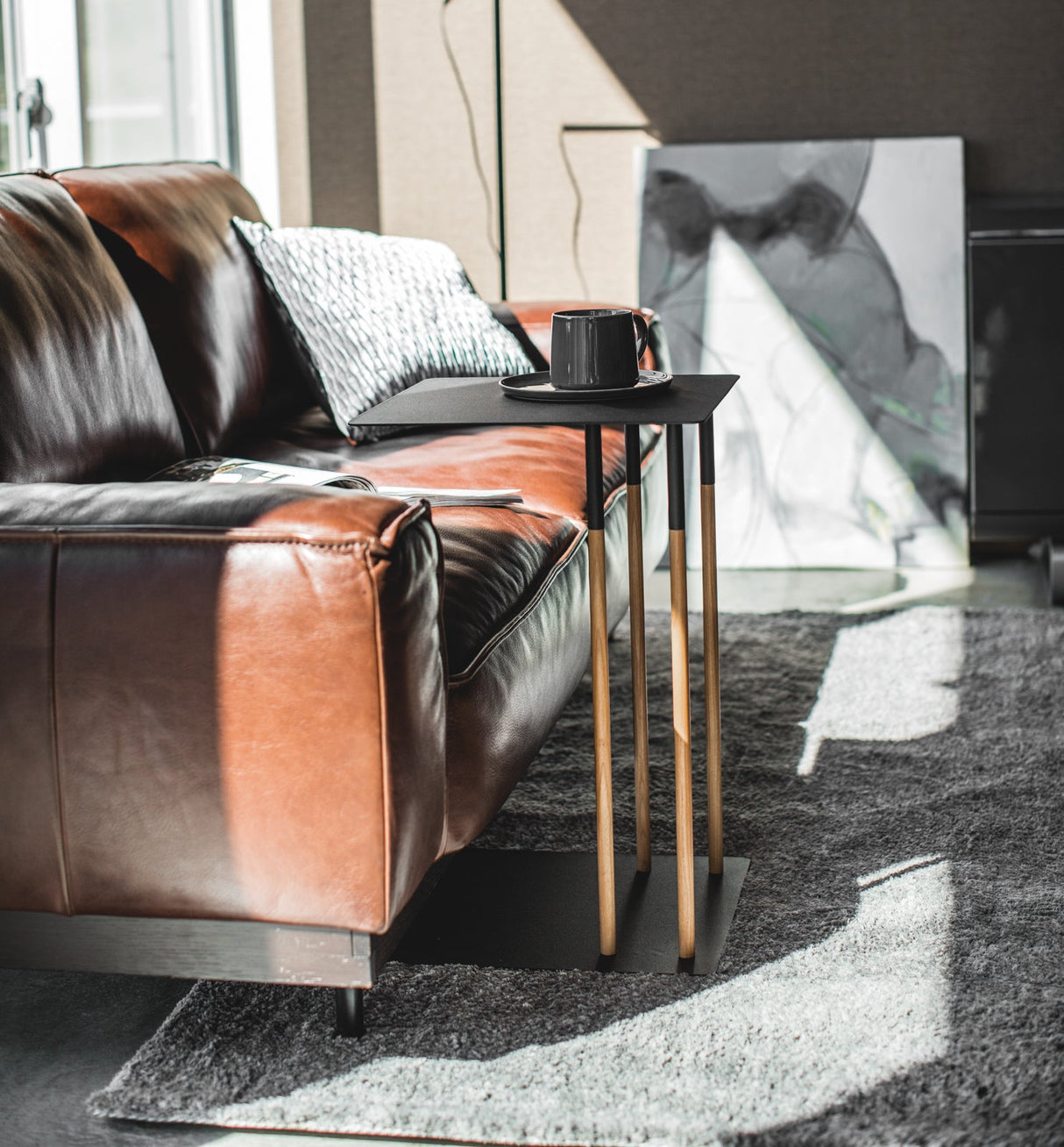 C Side Table (22" H)  - Steel