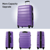 3 Piece Luggage Set Hardside Spinner Suitcase with TSA Lock 20' 24'