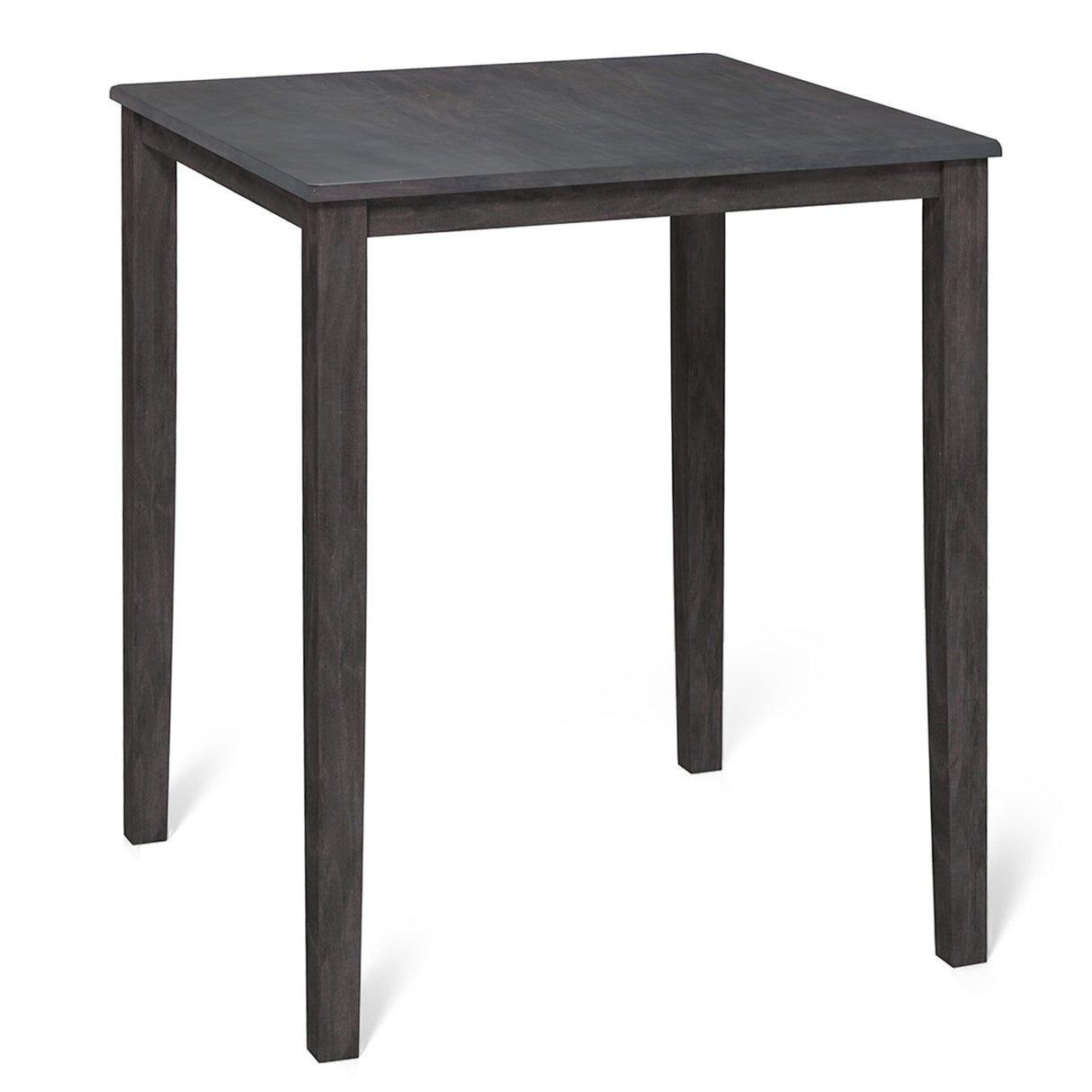 Square Dining Table with Solid Wood Frame for 4-Person