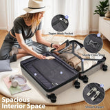 Luggage Sets 3 Piece Hardshell Suitcases with Wheels, Lightweight