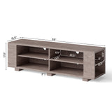 Console Storage Entertainment Media Wood TV Stand
