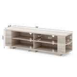 59 Inch Console Storage Entertainment Media Wood TV Stand