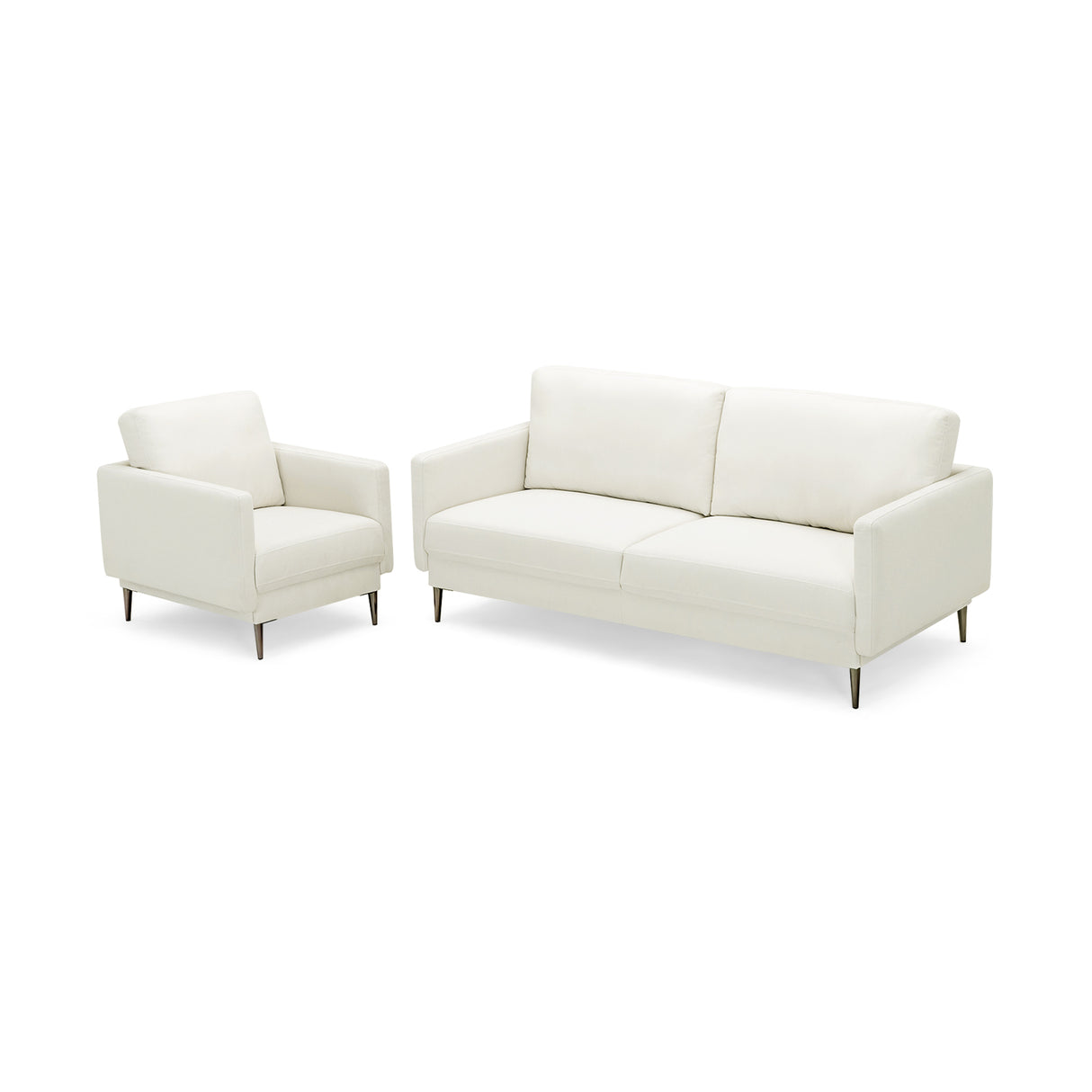 Modern Loveseat with Comfy Backrest Cushions