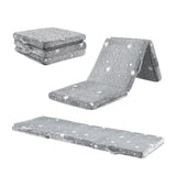 Foldable Floor Mattress for Kids with Washable Flannel Cover