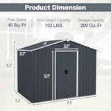 Outside Storage Shed with Lock Air Window