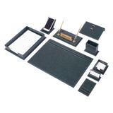 MOOG Luxury Desk Set - Single Document Tray- Brown - 13 PCS