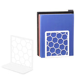Honeycomb Metal Bookend – Modern Geometric Book Holder
