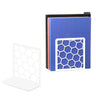 Honeycomb Metal Bookend – Modern Geometric Book Holder