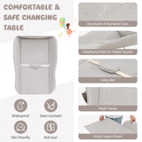 Baby Diaper Changing Table with Water Basin Wheel