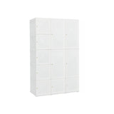 Foldable Armoire Wardrobe Closet with 10 Cubes