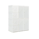 Foldable Closet Clothes Organizer with 8 Cubby Storage