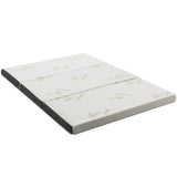 Queen 3 Inch Tri-fold Memory Foam Floor Mattress Topper Portable with Carrying Bag