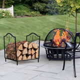 Heavy-Duty Steel Firewood Log Rack