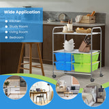 4 Drawers Shelves Rolling Storage Cart Rack