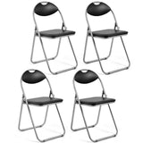6 Pieces U-Shape Folding Chairs with Hollow Handle