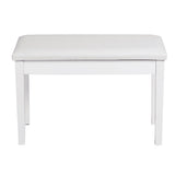 Solid Wood PU Leather Padded Piano Bench Keyboard Seat