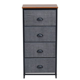 Chest Storage Tower Side Table Display Storage with 4 Drawers