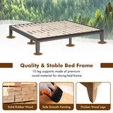 14 Inch King Size Wood Platform Bed Frame