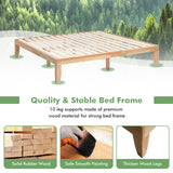 14 Inch King Size Wood Platform Bed Frame