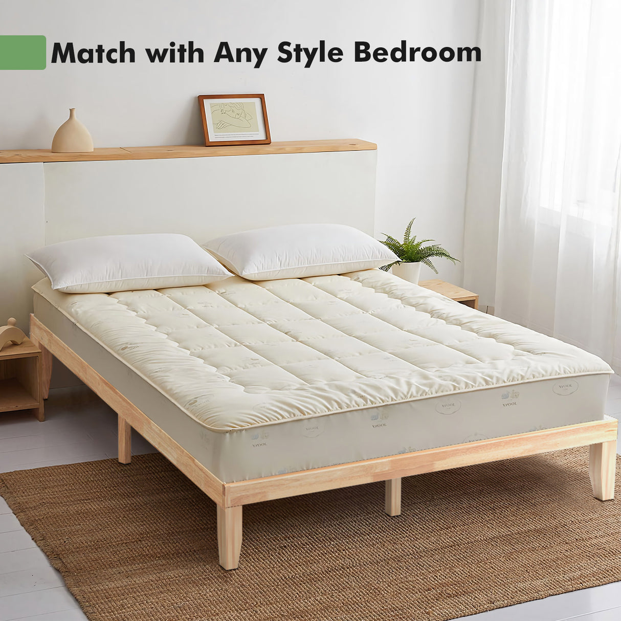 14 Inch King Size Wood Platform Bed Frame