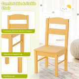 5 pcs Kids Pine Wood Multicolor Table Chair Set