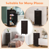Wooden Storage Free-Standing Floor Cabinet with Drawer and Shelf