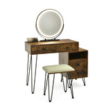 Modern Dressing Table with Storage Cabinet