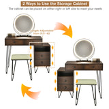 Modern Dressing Table with Storage Cabinet