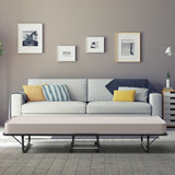 Rollaway Guest Bed with Sturdy Steel Frame and Memory Foam Mattress Made in Italy