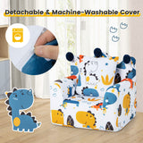High-density Padding Kids Sofa with Armrest and Extra Pilow