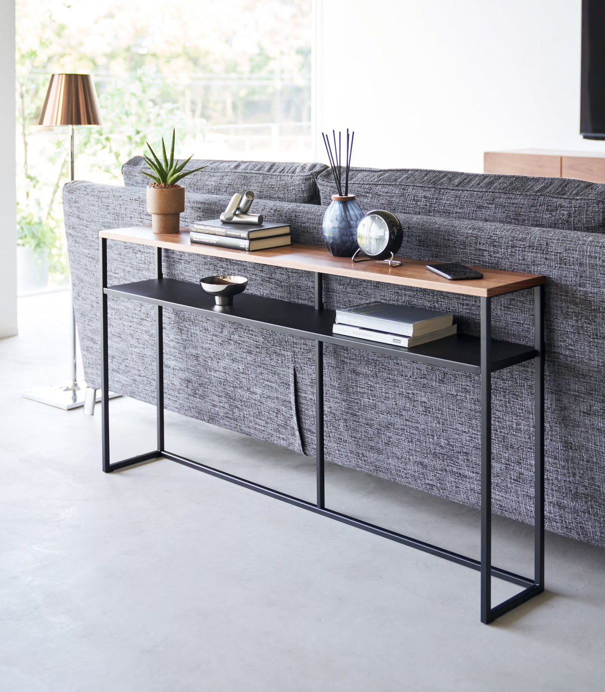 Long Console Table - Steel