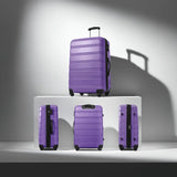 3 Piece Luggage Set Hardside Spinner Suitcase with TSA Lock 20' 24'