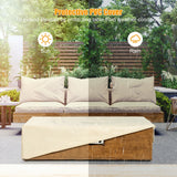 2 Piece Outdoor Propane Fire Pit Table Set