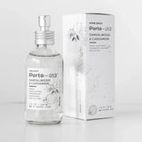 Porto-053 Room Spray – Linen & Fabric Freshener – High Fragrance Concentration – Vegan & Handmade in USA – 4 oz Clear Glass Bottle with decorative box