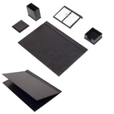 MOOG Leather Desk Set-5 Accessories -Turquoise- 5 PCS