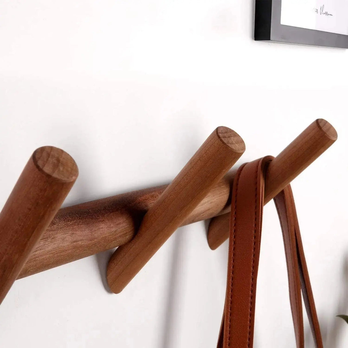 Walnut Wood Coat Rack