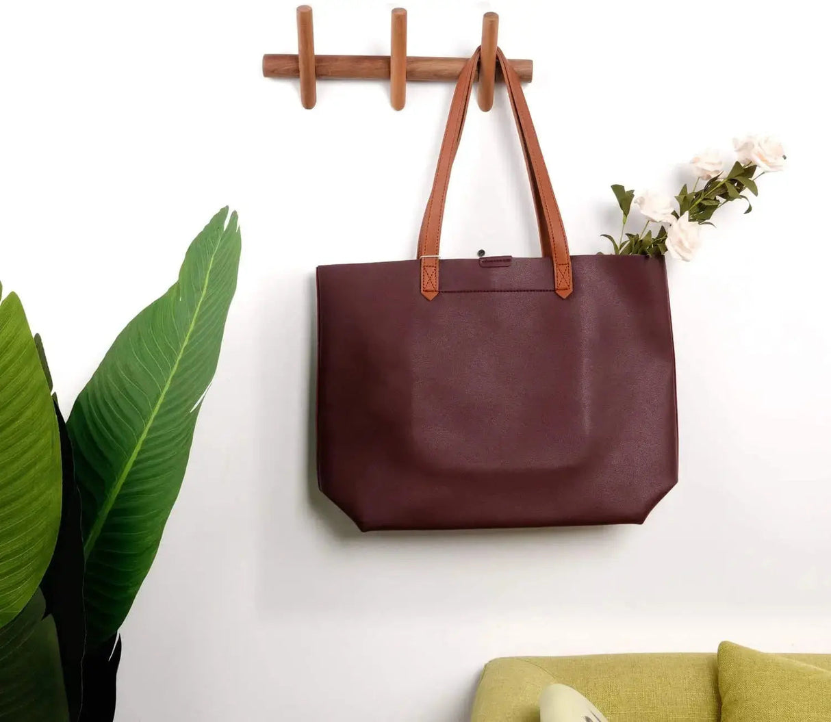 Walnut Wood Coat Rack
