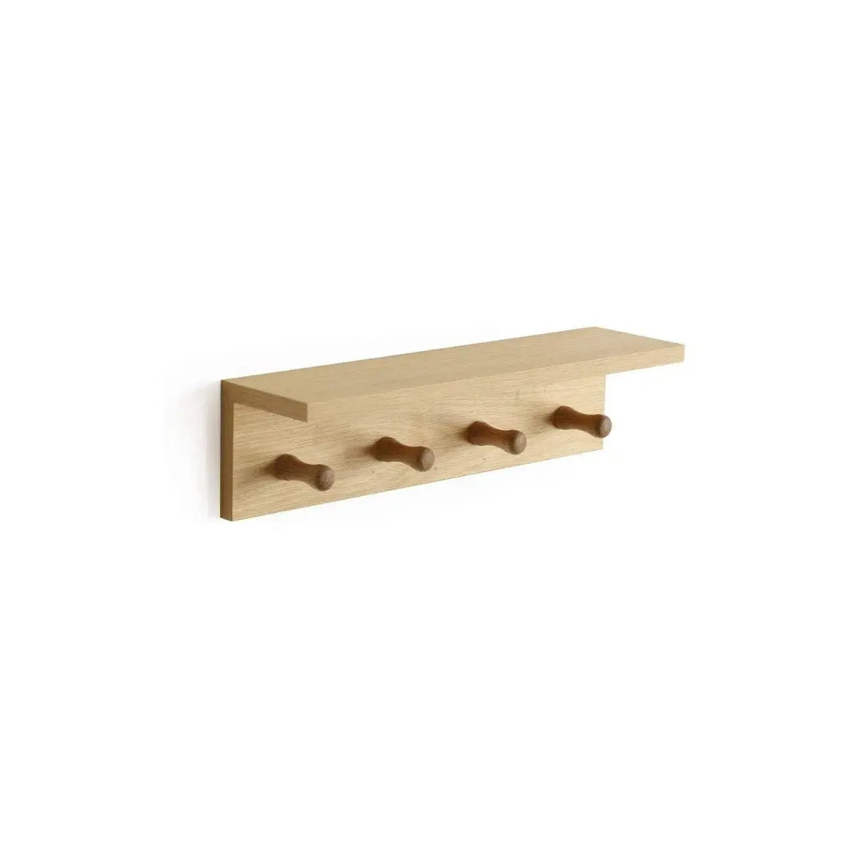 Wood Coat Rack with Shelf