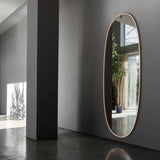 FLOS LA Plus Belle Plug US Brill Wall Mounted LED Mirror Silver 80" Aluminum Frame FU368164A (New)