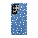 DUSTY BLUE DOTS | Tough Phone Case