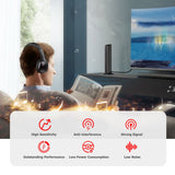 MH2001 Wireless Headphones 5-in-1 Functionality with FM Radio & TV Support On-Ear