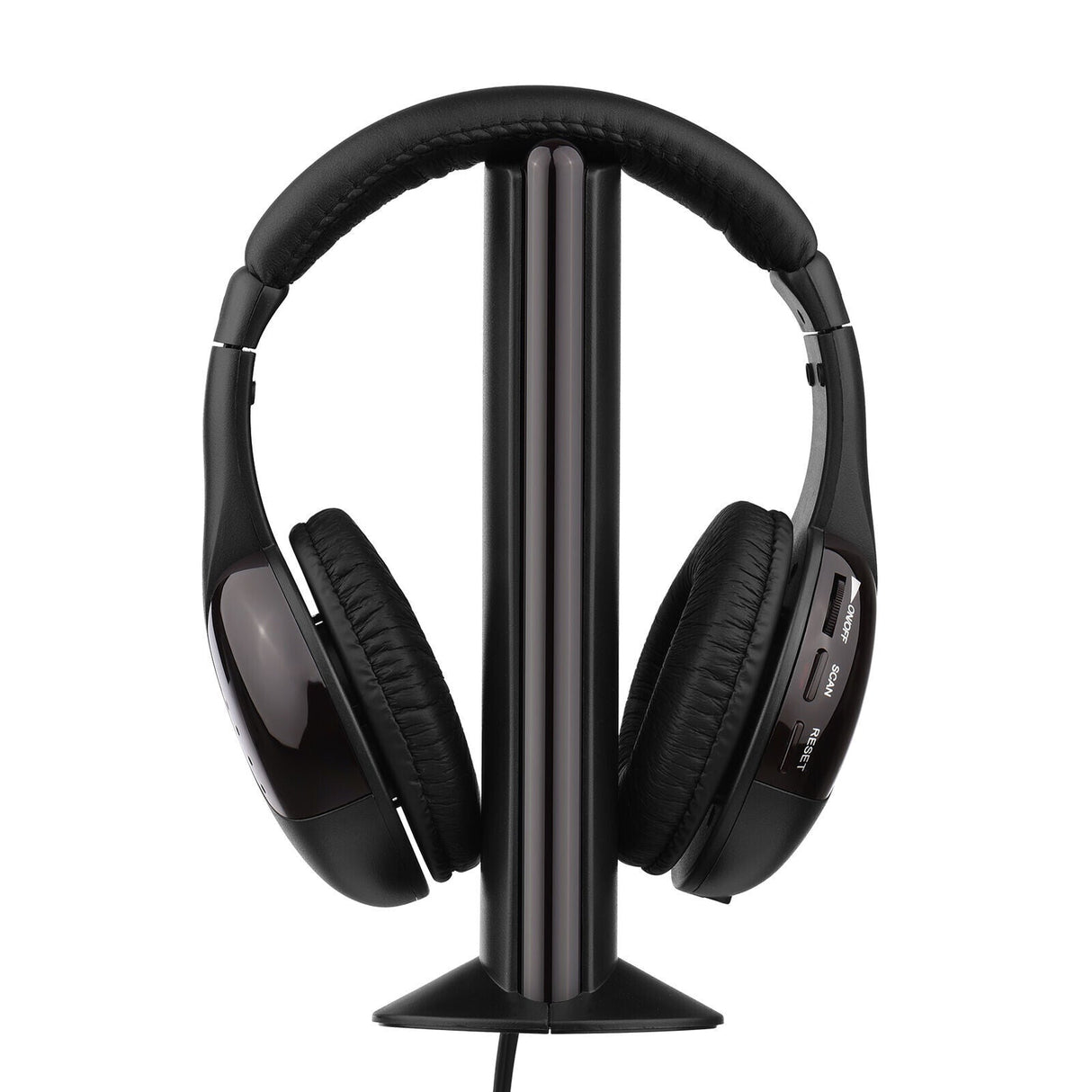 MH2001 Wireless Headphones 5-in-1 Functionality with FM Radio & TV Support On-Ear