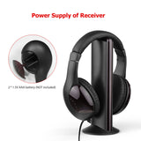 MH2001 Wireless Headphones 5-in-1 Functionality with FM Radio & TV Support On-Ear