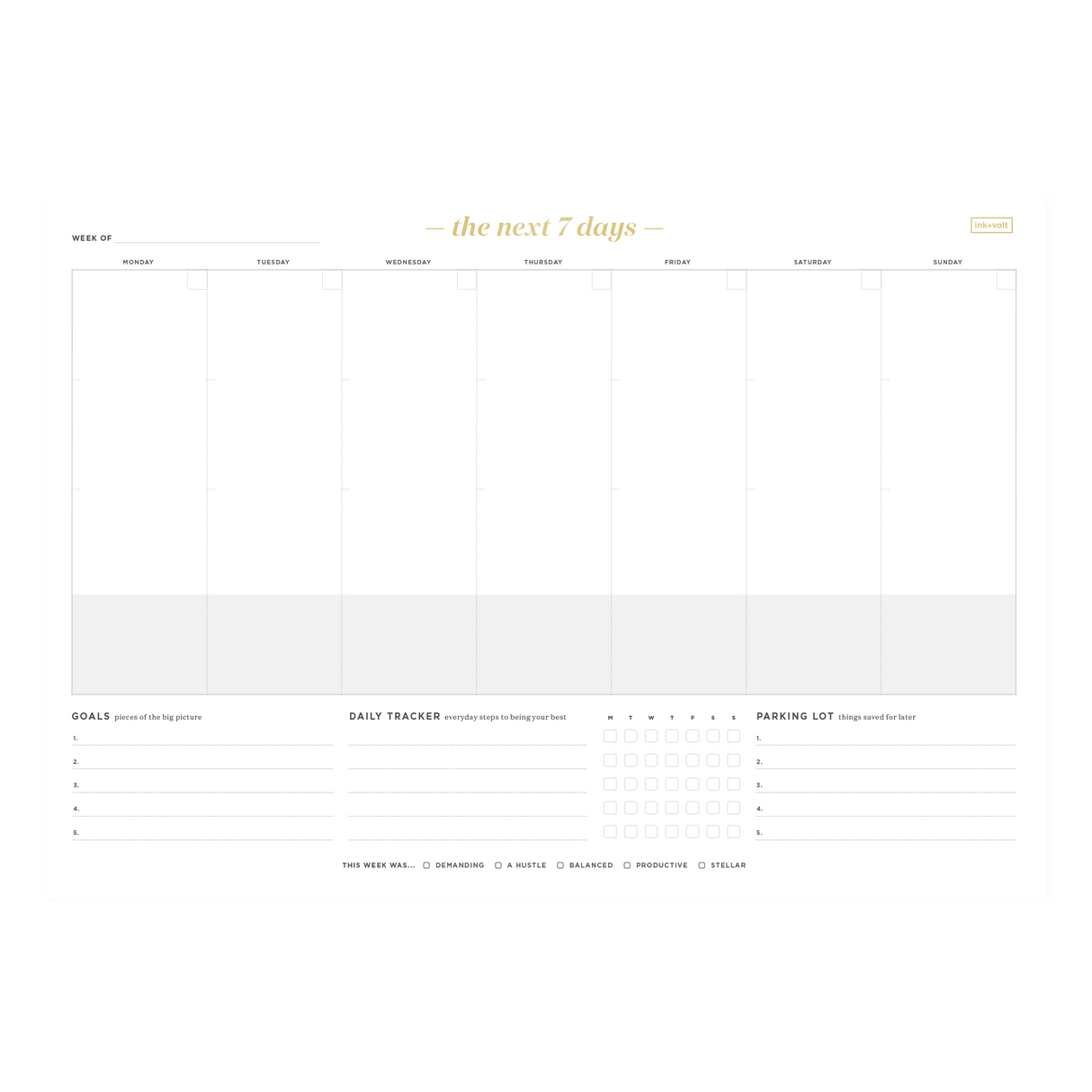 Weekly Deskpad