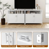 Kitchen Buffet Server Sideboard Storage Cabinet with 2 Doors and Shelf